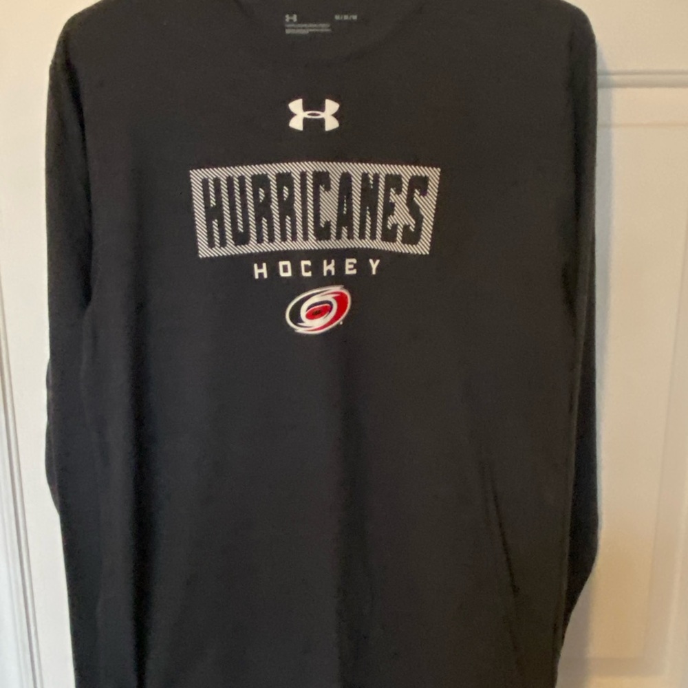 Under Armour Carolina Hurricanes Black Long Sleeve Shirt